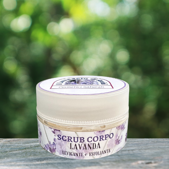 scrub corpo lavanda esfoliante naturale levigante per la cura della pelle del corpo