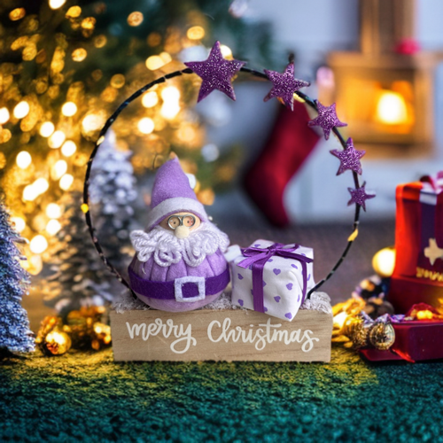 Idee regalo Natale 2026 originali e artigianali alla lavanda con decorazioni natalizie, cosmetici, biscotti e miele del Lavandeto di Assisi.
