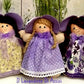 Bambola, bambola fatta a mano,  bambola lavanda, bambola da regalare, regalare una bambola, bambole artigianali, bambola regalo di Natale, bambola in stoffa, bambola in tessuto, bambola fatta a mano vendita online