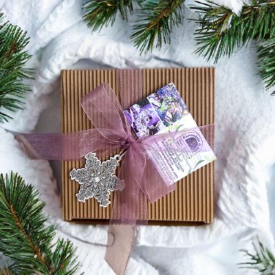 Confezione regalo alla lavanda, idee regalo di Natale, regali di  Natale