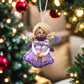 fatina natalina bionda con lavanda bambolina profumata artigianale idea regalo natale decorazione natalizia fatta a mano lavandeto di assisi