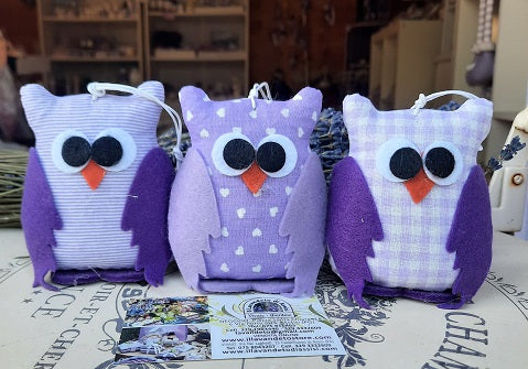 Idee regalo Natale online, portafortuna da regalare ad amici e parenti. Portafortuna gufo, gufetto.  profuma ambiente. Prodotti alla lavanda online, idea regalo lavanda, prodotti alla lavanda. Gufetti portafortuna, idee regalo gufetti