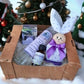 idea regalo di Natale con candela, candela per regalo di Natale,  confezione regalo Natale  
 con candela, regalo di Natale per casa con profuma ambiente. Candela alla lavanda