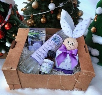 idea regalo di Natale con candela, candela per regalo di Natale,  confezione regalo Natale  
 con candela, regalo di Natale per casa con profuma ambiente. Candela alla lavanda