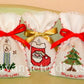 Sacchetti Natalizi, regali di Natale per tutti. sacchetti alla lavanda, sacchetti alla lavanda fai da te. Ricami a punto croce. Idee regalo Natale 2023 Sacchetti Natalizi ricamati. Regali con ricamo a punto croce. regali made in Italy. regali di Natale ecosostenibili, regali di Natale ecologici, regali di Natale naturali, 